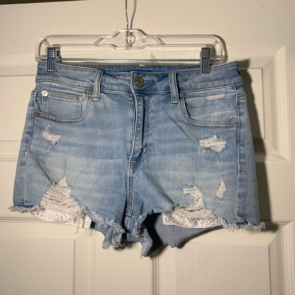 American Eagle Outfitters Light Blue Jean Shorts